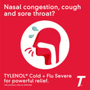 J&J Tylenol Caplets & Tablets Tylenol Cold/Flu Severe 24Ct6/Bx 8Bx/Cs -505502 - BriteSources