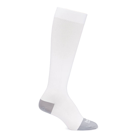 SOCK, COMPRSN MATERNITY WHT/GRY LG, 1/PR