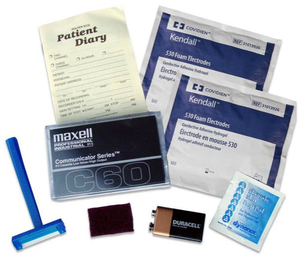Cardinal Health Telemetry/Holter Pouches & Kits Kit Telemetry W/Elctrd Prep Pd2 Batt & Pouch -30951514 - BriteSources