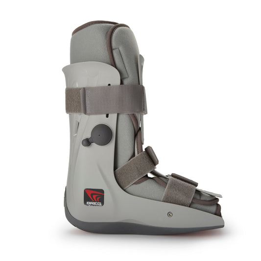 Breg® Genesis Mid-Calf Air Walker Boot, Large, Gray, 1/EA