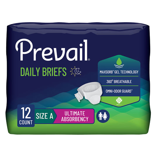 Prevail® Bariatric Ultimate Absorbency Incontinence Brief, Size A, 48/Cs