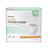 McKesson Classic Light Absorbency Incontinence Underwear, Extra Large, 4/CS