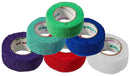Andover Coflex Non-Woven Cohesive Bandages Wrap Selfadherent 1.5X5Ydrainbow Pk 48Rl/Cs -3150RB-048 - BriteSources