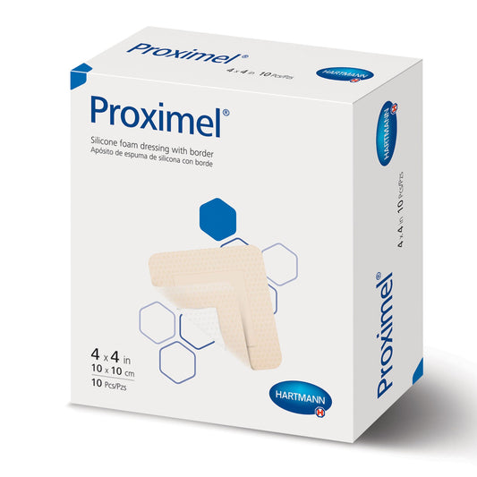 Dressing, Wnd Proximel Sil Foam W/Border 4X4" (10/Bx 6Bx/Cs), 60/Cs