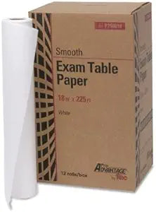 Medicom Examination Table Paper Paper Table Exam 18X225 Whtsmth 12/Cs