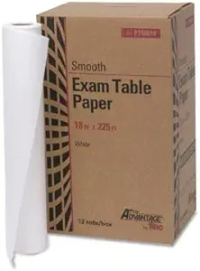 MEDICOM EXAMINATION TABLE PAPER. PAPER TABLE EXAM 18X225 WHTSMTH 12/CS, CASE - BriteSources