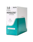 SUTURE, SIZE 3-0, 18", WHITE BRAIDED, NEEDLE FS-1, 3 DZ/BX, SOLD AS BOX ETHICON 243