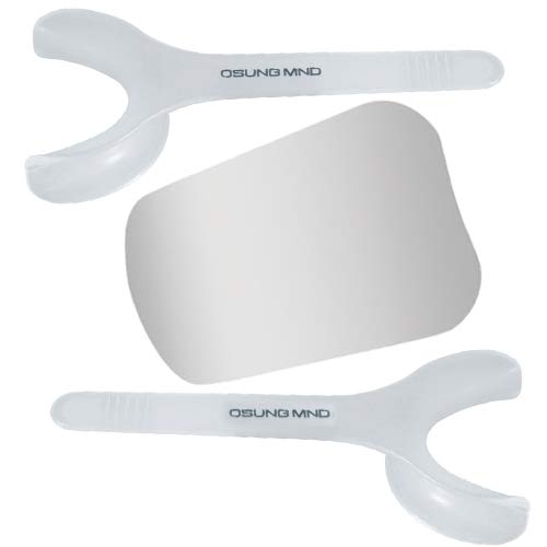 OSUNG Double Sided Photographic Intraoral Mouth Mirror with Retractors,  Lingual Adult - Osung USA