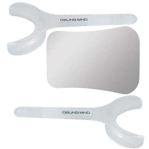 OSUNG Double Sided Photographic Intraoral Mouth Mirror with Retractors,  Occlusal Large Adult Size - Osung USA