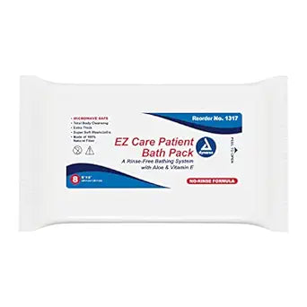 EZ CARE PATIENT BATH PACKS, 8/BX, 24 BX/CS, SOLD AS CASE DYNAREX 10000058