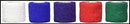Andover Coflex Non-Woven Cohesive Bandages Wrap Selfadherent 2X5Ydrainbow Pk 36Rl/Cs -3200RB-036 - BriteSources