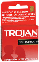 TROJAN® NONLUBRICATED LATEX CONDOM, SOLD AS 3/BOX CHURCH 22600092050