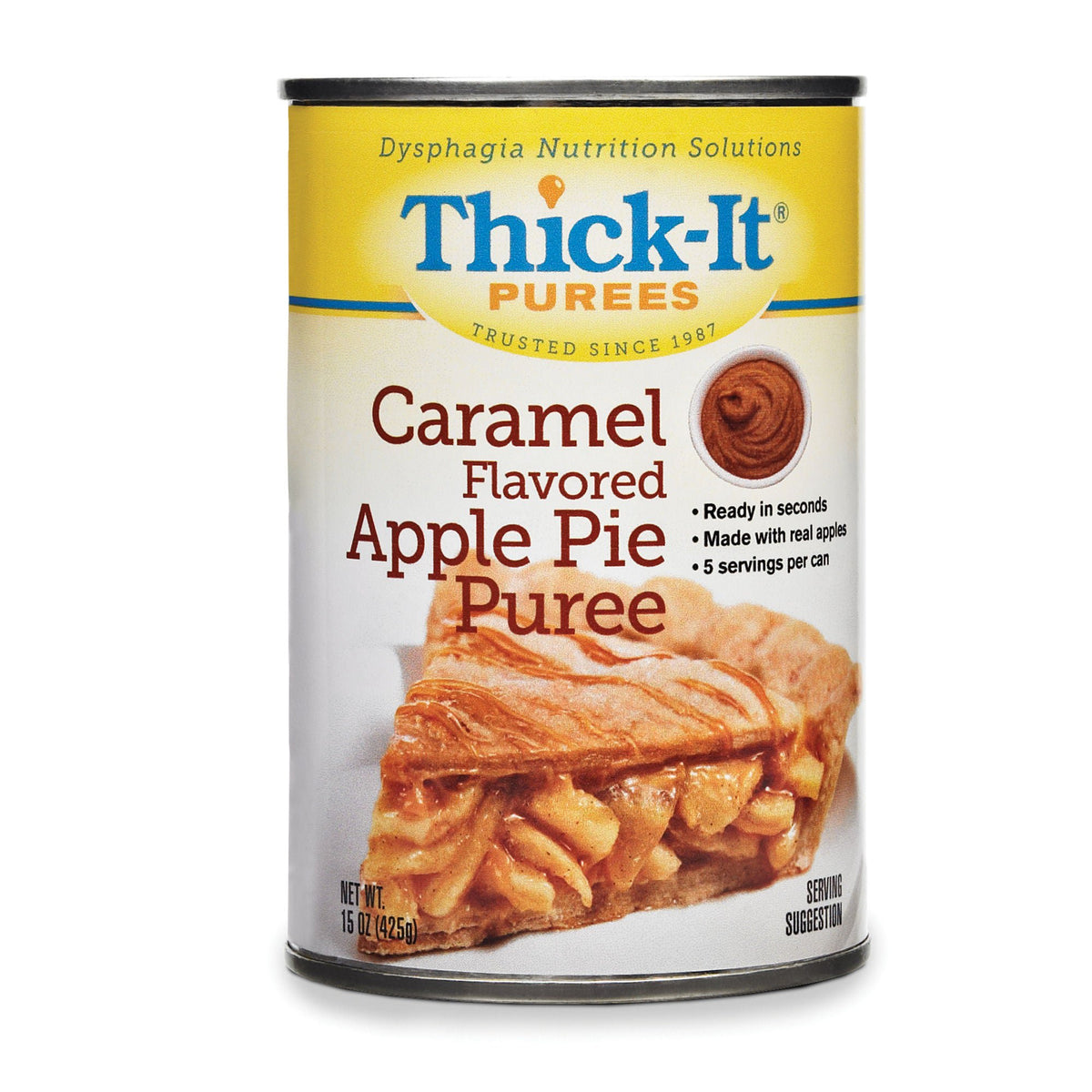 Thick-It® Purée Caramel Apple Pie Thickened Food, 15-ounce Can, 12/CS