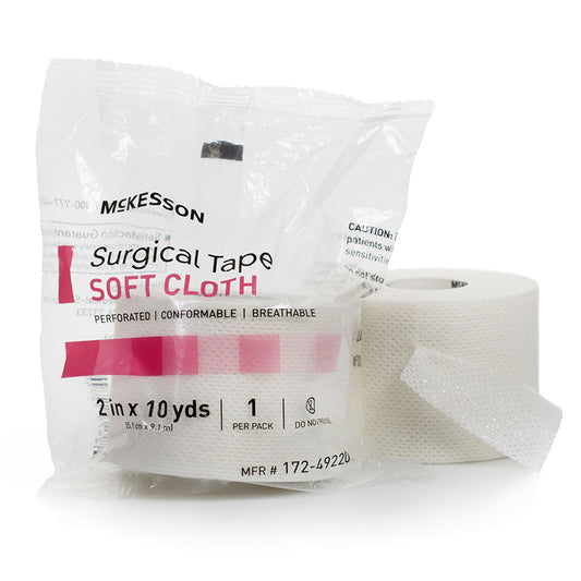 Mckesson Cloth Medical Tape, 2 Inch X 10 Yard, White, 12/Cs
