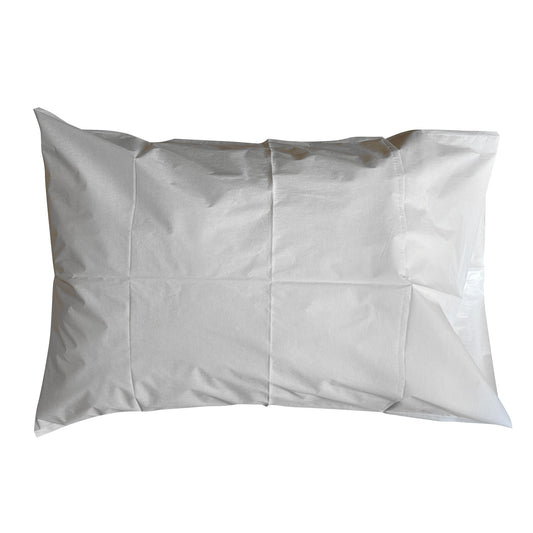 Mckesson Pillowcase, Disposable, Deluxe, White, Tissue/Poly, 30 X 21 Inch, 100/Cs