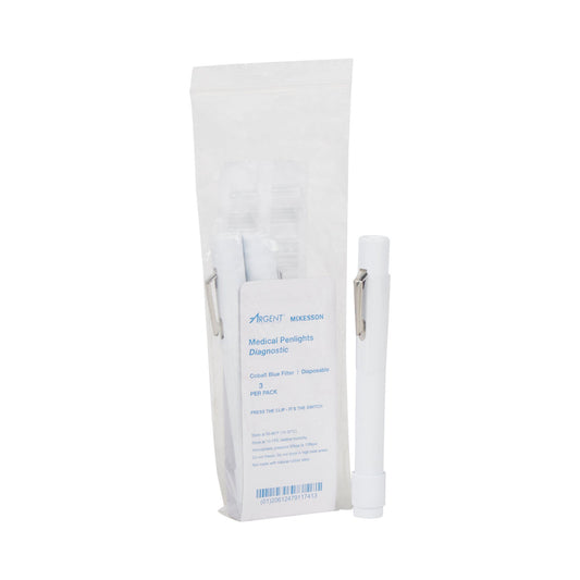 Mckesson Penlight, White Light With Cobalt Filters, 4-1/2 Inch Length, 3/Pk