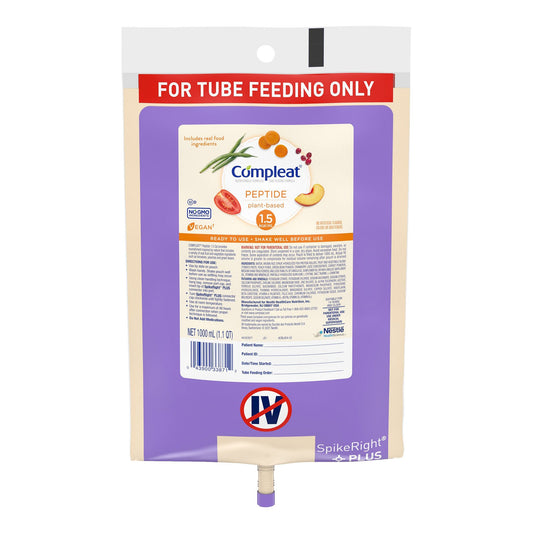 Compleat® Peptide Plant-Based 1.5 Tube Feeding Formula, 1000 Ml, 6/Cs