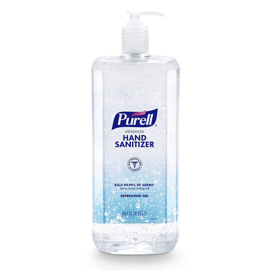 Purell® Advanced Hand Sanitizer, 1.5 Liter Pump Bottle, 4/Cs