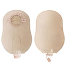 New Image™ 18914 Two-Piece Beige Urostomy Pouch, 70 mm Flange, Blue Match, 10/BX