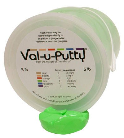 Putty, Exercise Val-U-Putty Lime 5Lb, 1/Ea