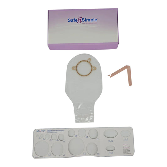 Pouch, Ost 2Pc Drn Flng Belt Tab Trnsprnt 12" (10/Bx 8Bx/Cs), 80/Cs