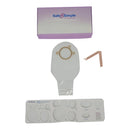 POUCH, OST 2PC DRN FLNG BELT TAB TRNSPRNT 12" (10/BX 8BX/CS), 10/BX