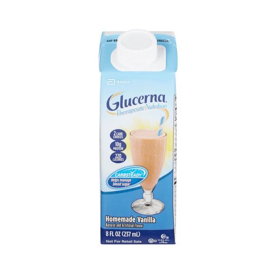 Glucerna® Vanilla Therapeutic Nutrition Shake, 8-ounce carton, 24/CS
