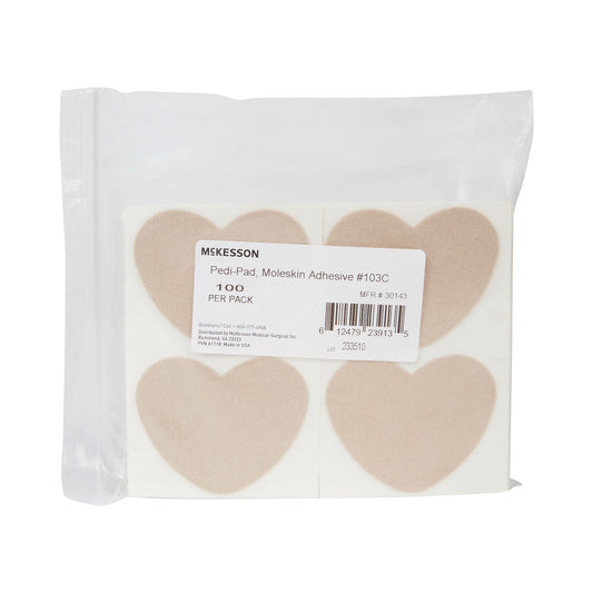 Mckesson Pedi-Pad Beige Protective Pad, Size 103-C, 100/Pk