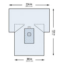 McKesson Sterile Lower Extremity Drape, 114 x 88 x 126 Inch, 10/CS