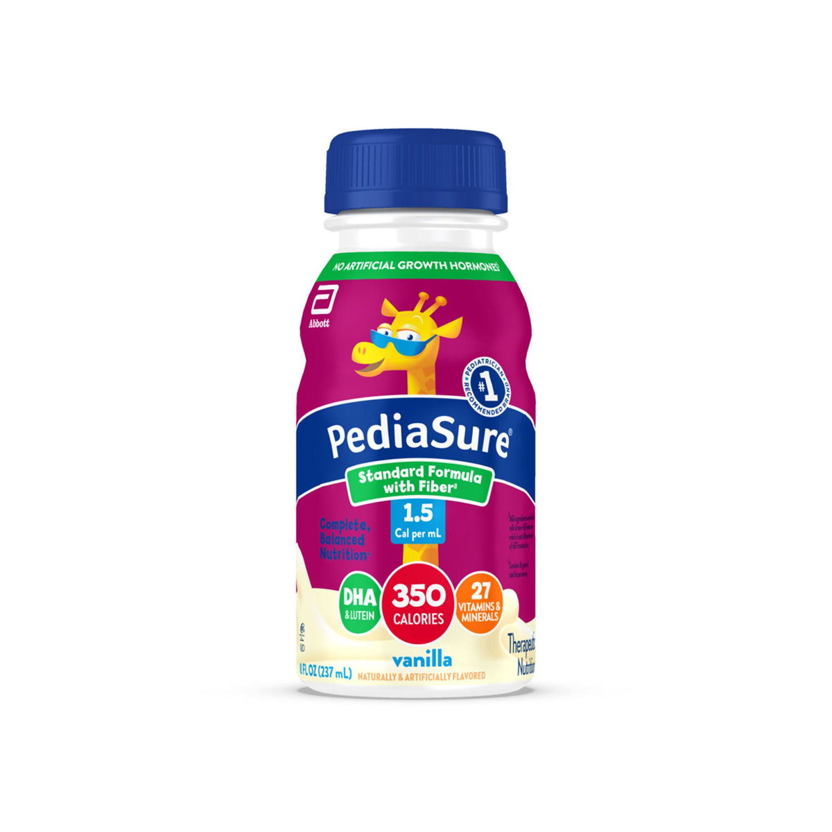 Pediasure, Std 1.5 Cal Van W/Fiber 8Oz (24/Cs), 24/Cs