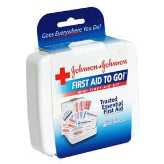 J&J Mini First Aid Kit First Aid Kit Mini Contains10 Products 48/Cs -008295