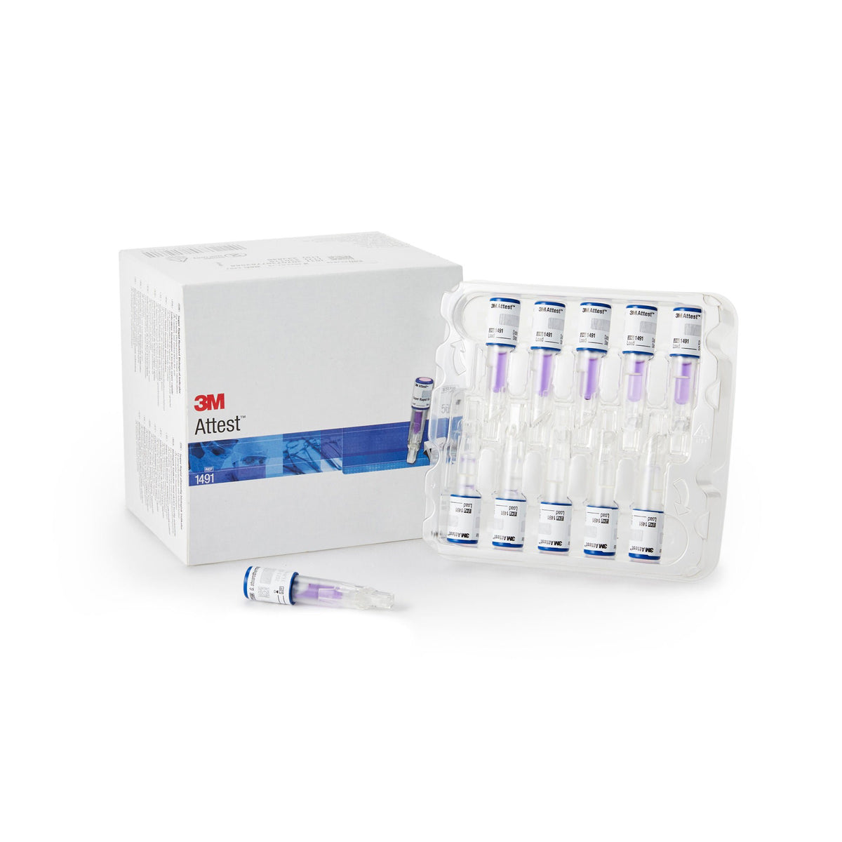 3M™ Attest™ Rapid Readout Sterilization Biological Indicator Vial, 200/Cs