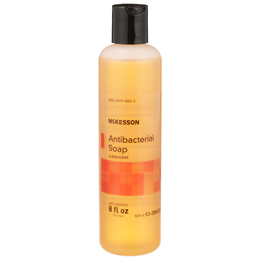 McKesson Clean Scent Antibacterial Soap, 8-ounce bottle, 48/CS