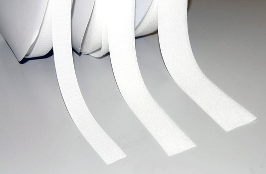 Hook, Adhesive Wht 1"X25Yd D/S, 1/Rl