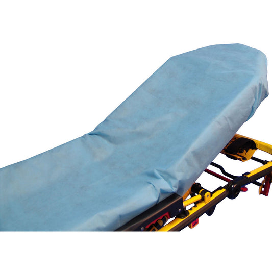 Surefit™ Blue Fitted Stretcher Sheet, 34 X 84 Inch, 50/Cs