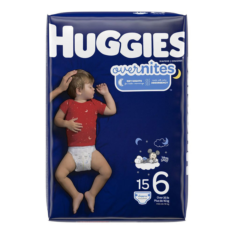 HUGGIES® OVERNITES DIAPER, SIZE 6, SOLD AS 60/CASE KIMBERLY 49541