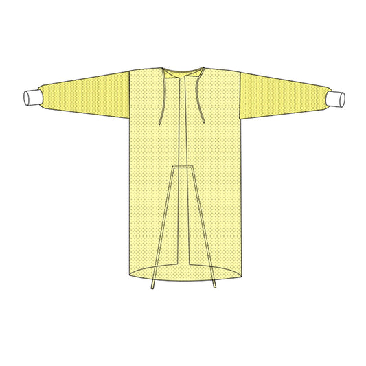 GOWN, PROCEDURE N/S YLW XLG 50" (10/BG 10BG/CS), 100/CS