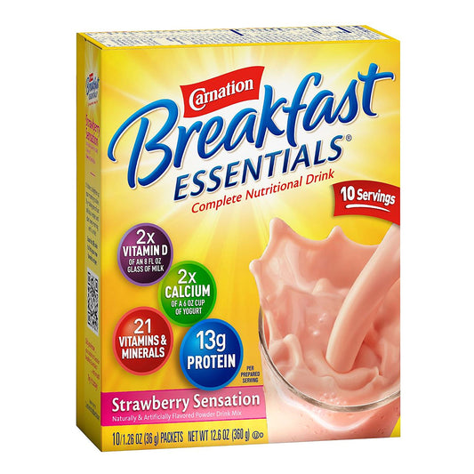 Carnation Breakfast Essentials® Strawberry Nutritional Drink, 60/CS