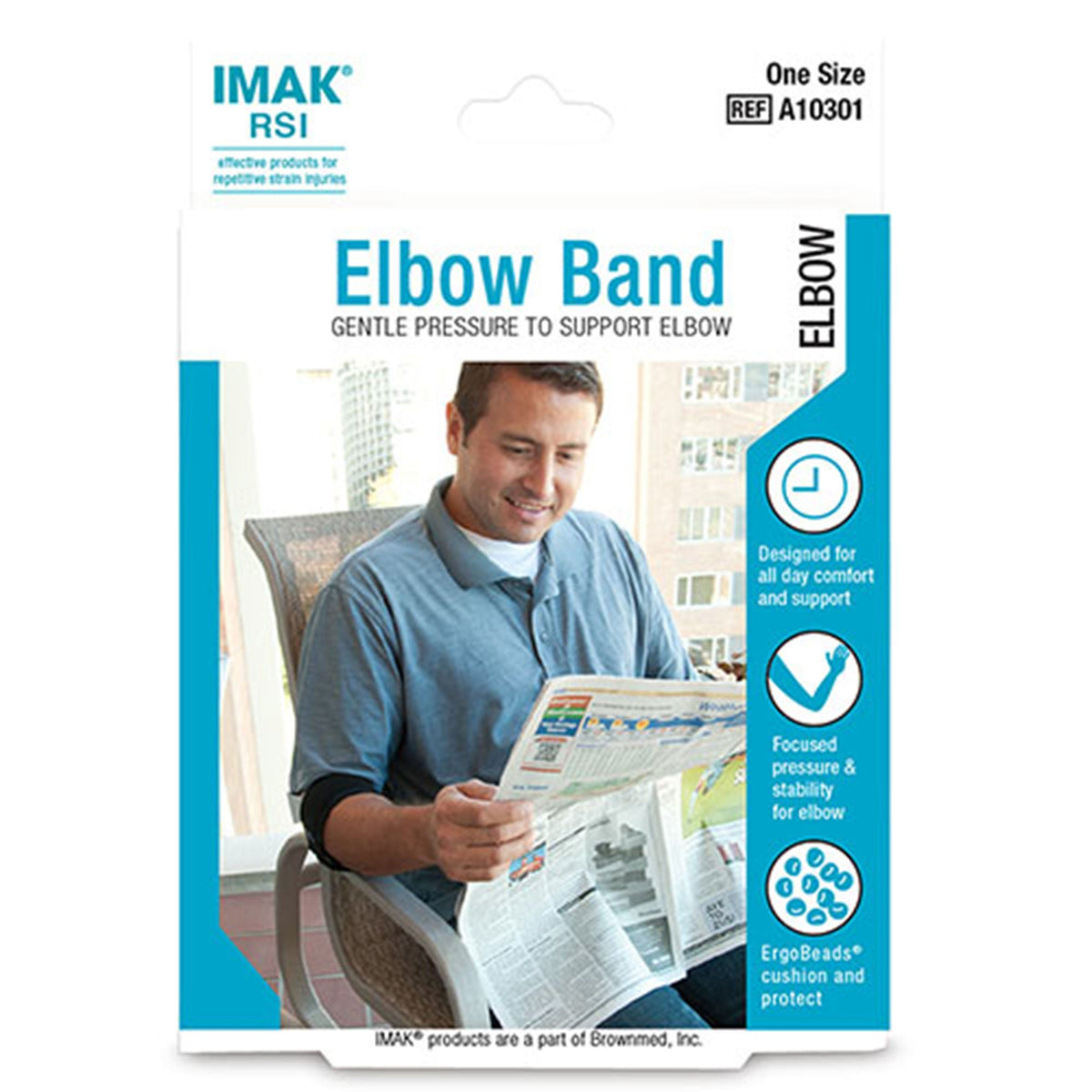 Imak Rsi® Elbow Band, One Size Fits Most, 1/Ea