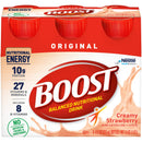 BOOST® ORIGINAL STRAWBERRY BALANCED NUTRITIONAL DRINK, 8-OUNCE BOTTLE, SOLD AS 6/PACK NESTLE 00041679676363