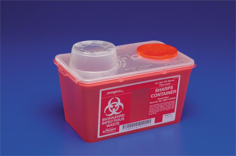 MONOJECT™ MULTI-PURPOSE SHARPS CONTAINER, 3.5 GALLON, 17.7 X 6¾ X 10½ INCH, SOLD AS 1/EACH CARDINAL 8881676434