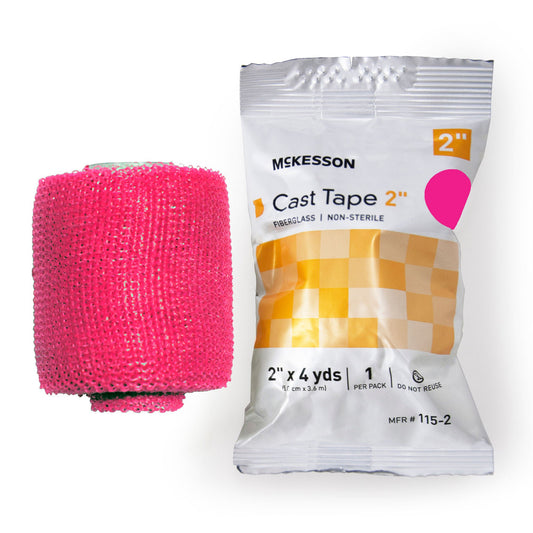 Mckesson Pink Cast Tape, 2 Inch X 4 Yard, 10/Bx
