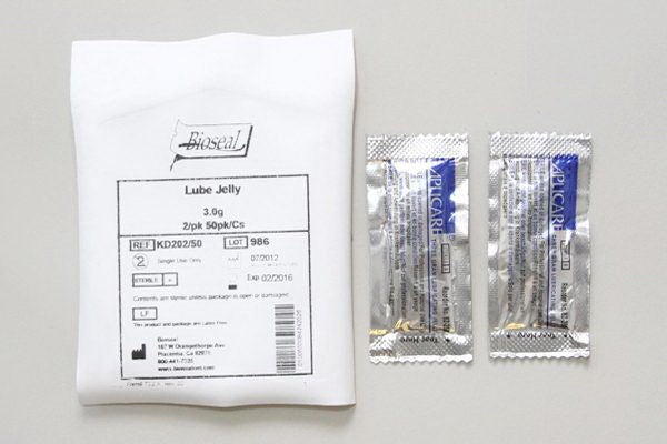 Jelly, Lube Str 3Gm (2/Pk 50Pk/Cs), 100/Cs