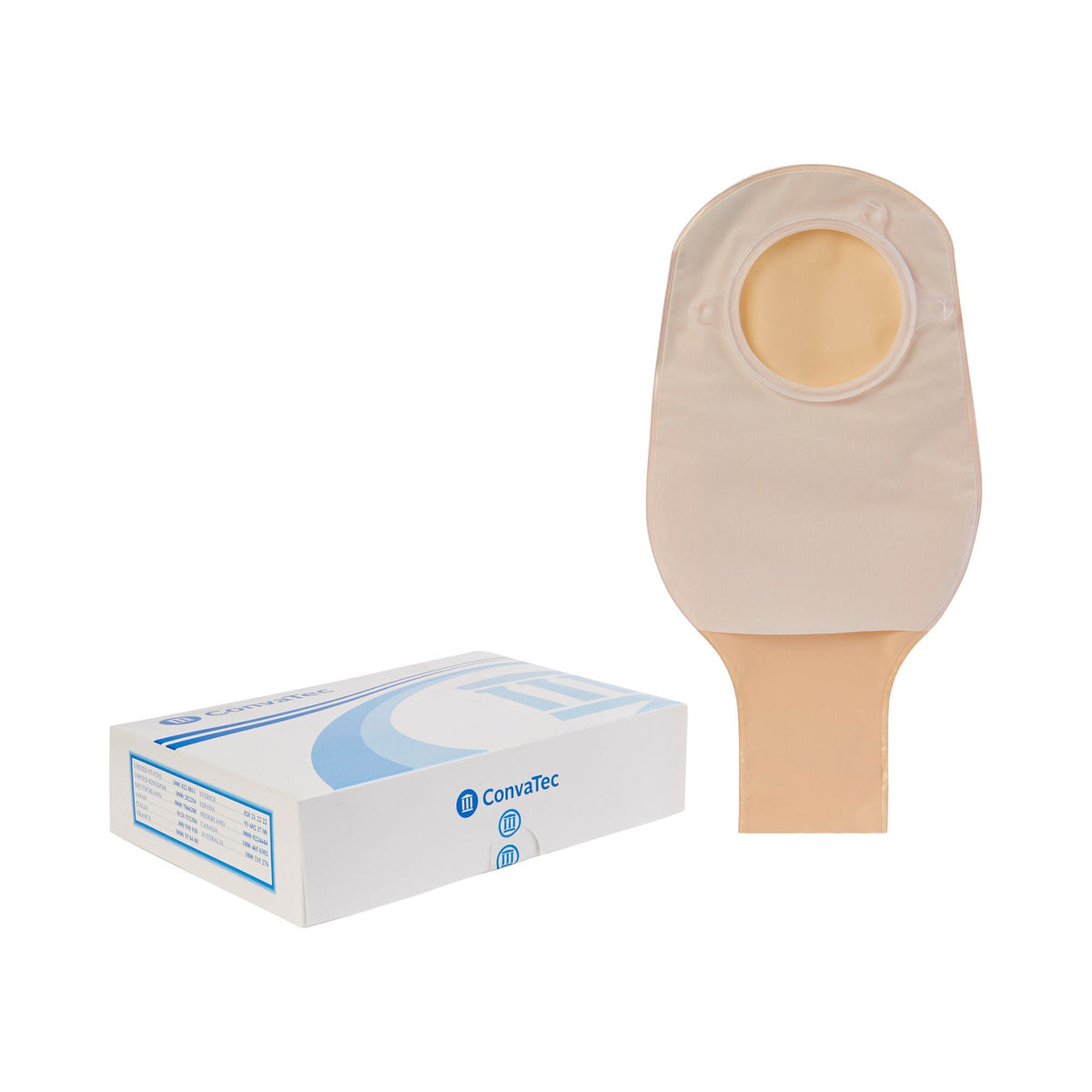 Sur-Fit Natura® Two-Piece Opaque Colostomy Pouch, 12-Inch Length, 2¾ Inch Flange, 10/BX