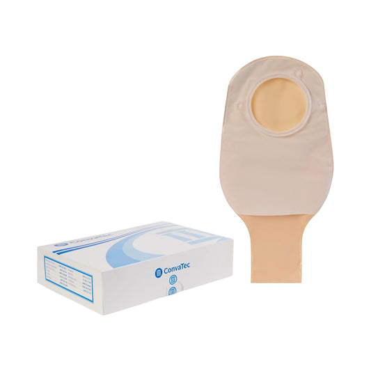 Sur-Fit Natura® Two-Piece Opaque Colostomy Pouch, 12-Inch Length, 2¾ Inch Flange, 10/BX