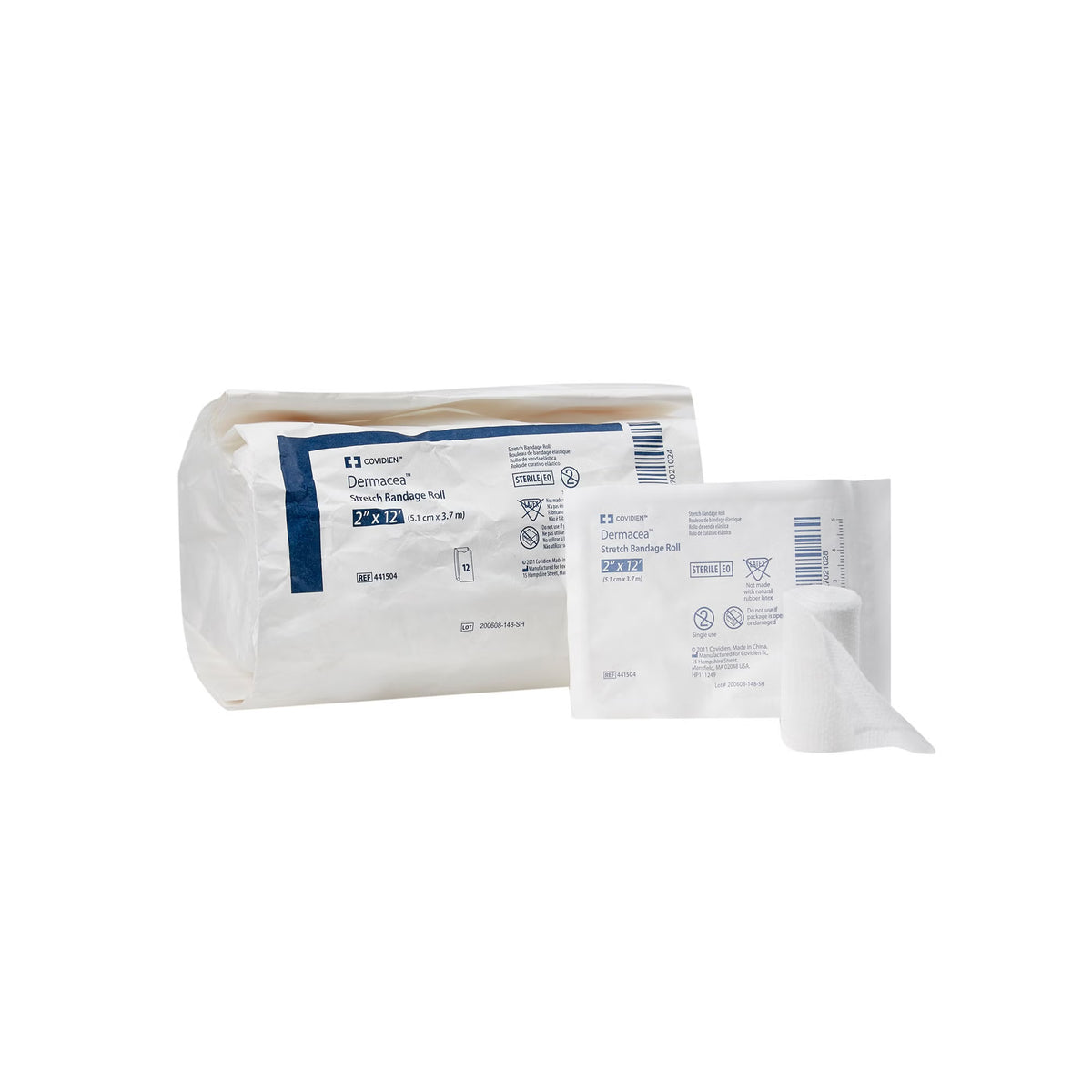 Dermacea™ Sterile Conforming Bandage, 2 Inch X 4 Yard, One-Ply, 96/Cs