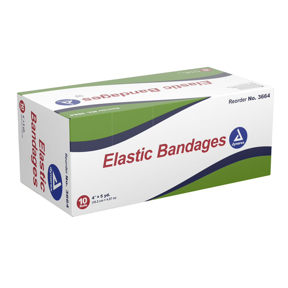 Dynarex® Clip Detached Closure Elastic Bandage, 4 Inch X 5 Yard, 50/Cs