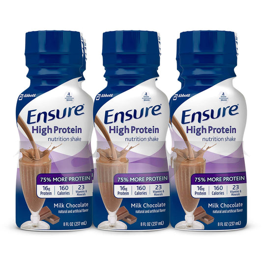 Ensure® High Protein Therapeutic Nutrition, Chocolate, 8-ounce bottle, 6/PK