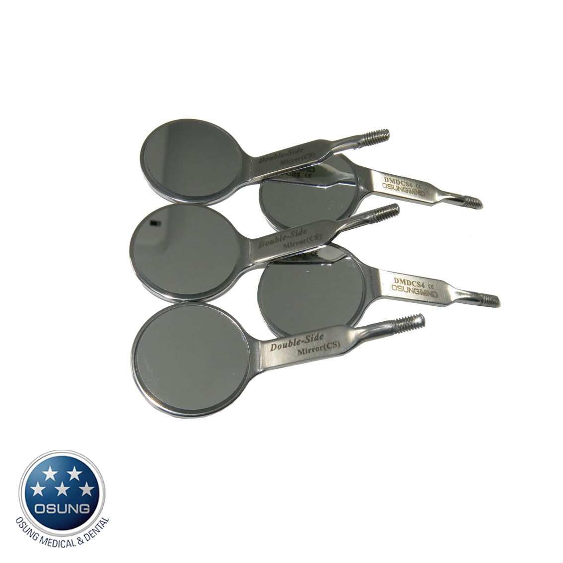 Double Sided Dental Mirror #4, CS, 5 pcs, DMDCS4 - Osung USA