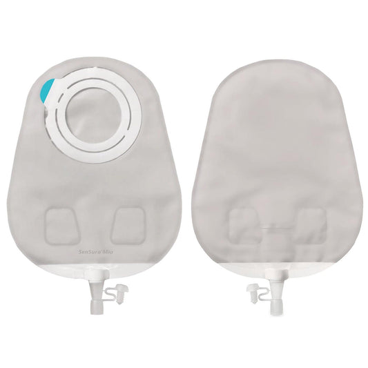 SenSura® Mio Flex 2-Piece Transparent Urostomy Pouch, Red Match, 10/BX